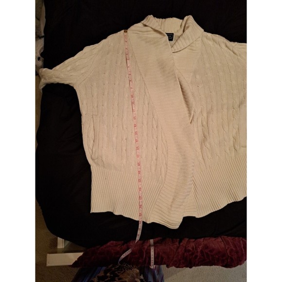 Duffield Lane 'Campbell' Knit Cashmere Blend Cardigan In Ivory Size Small - Picture 9 of 11